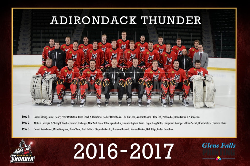 2017 Adirondack Thunder Team Photo Poster