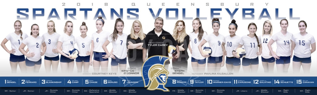 2018 Queensbury Volleyball poster
