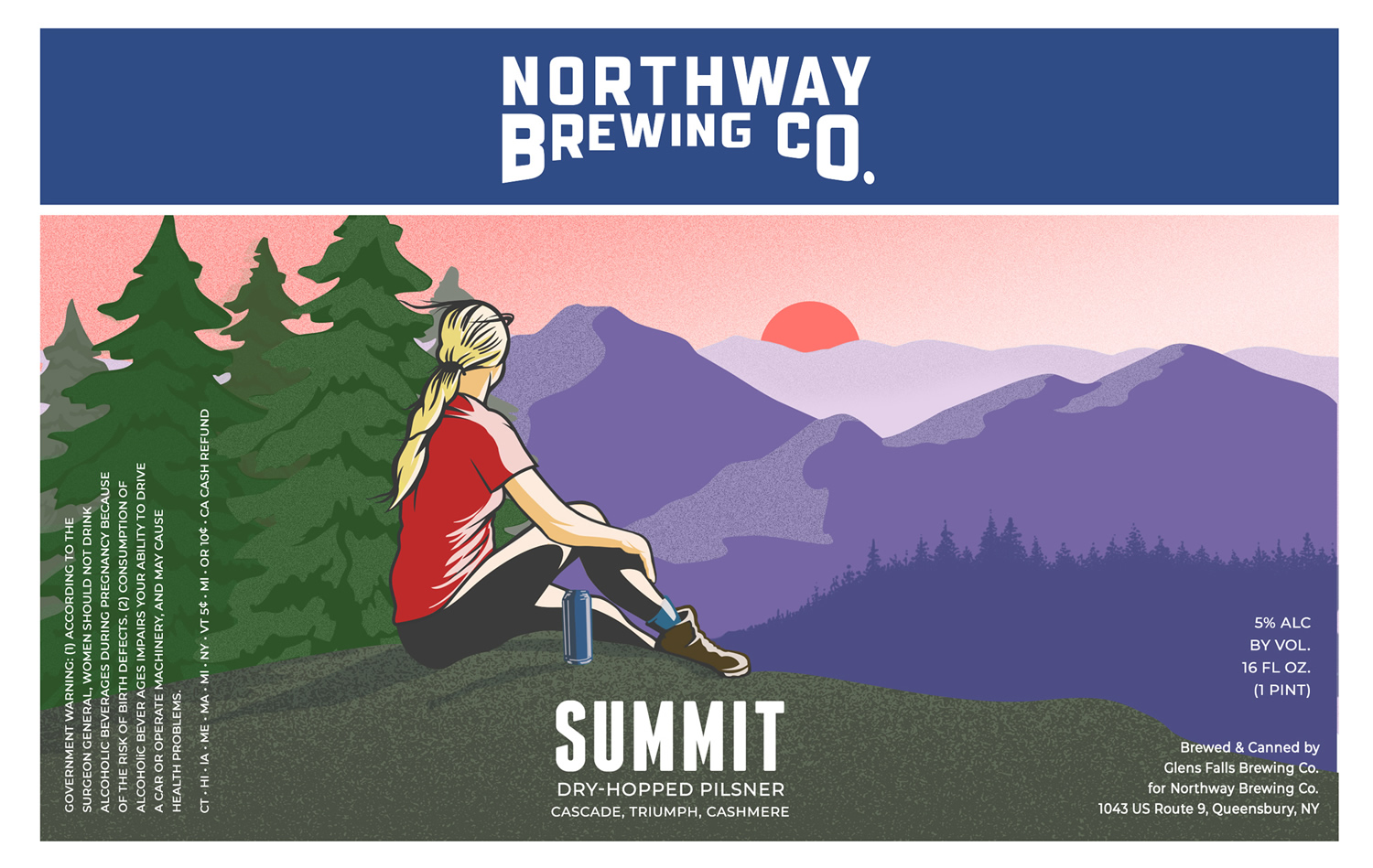 2022 Summit Beer Day Beer Can Label Design
