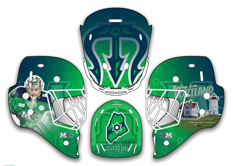 Maine Goalie Mask design